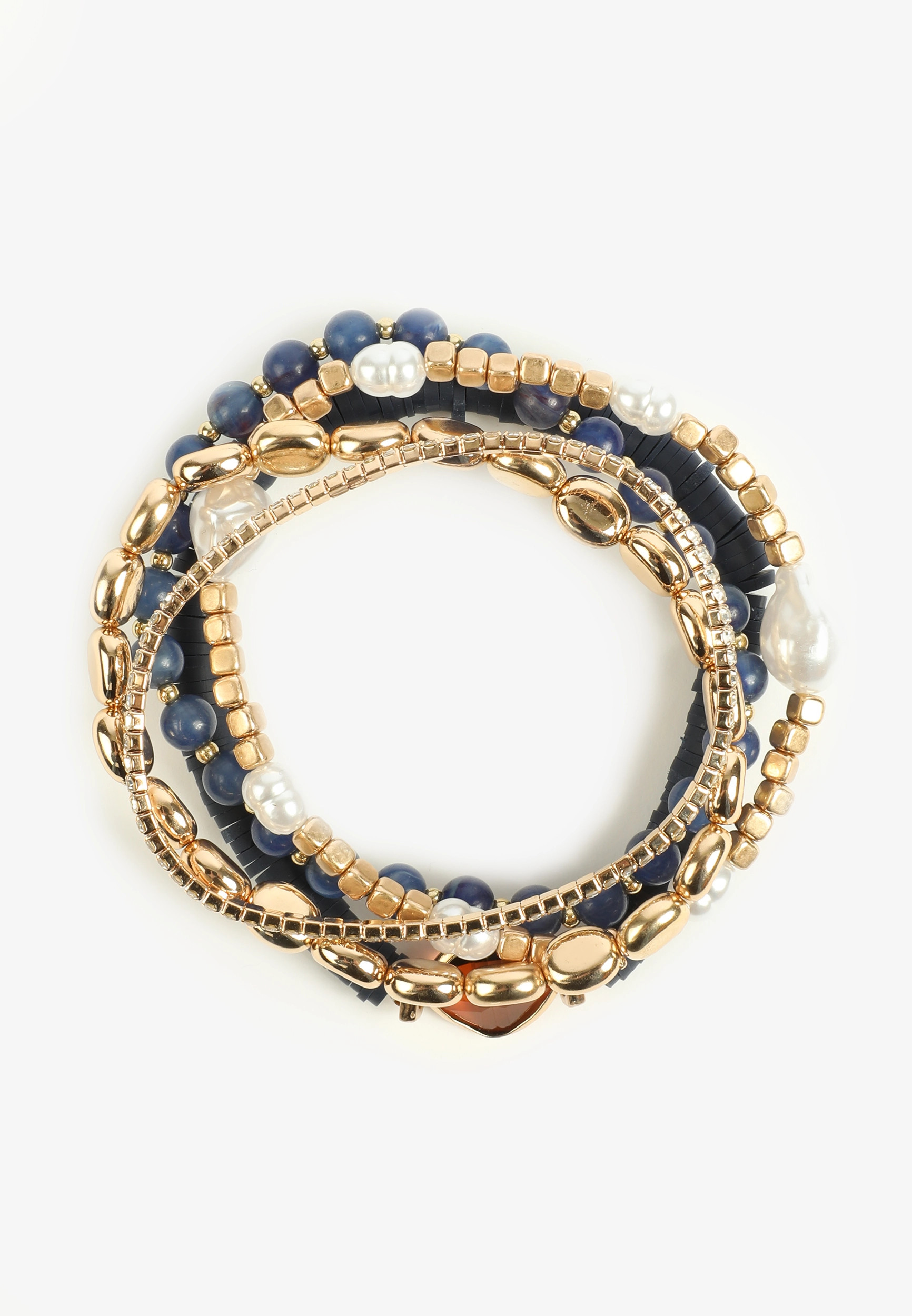 Maurices Women's 5 Pack Navy Beaded Stretch Bracelet Set Blue Size O/s | Maurices