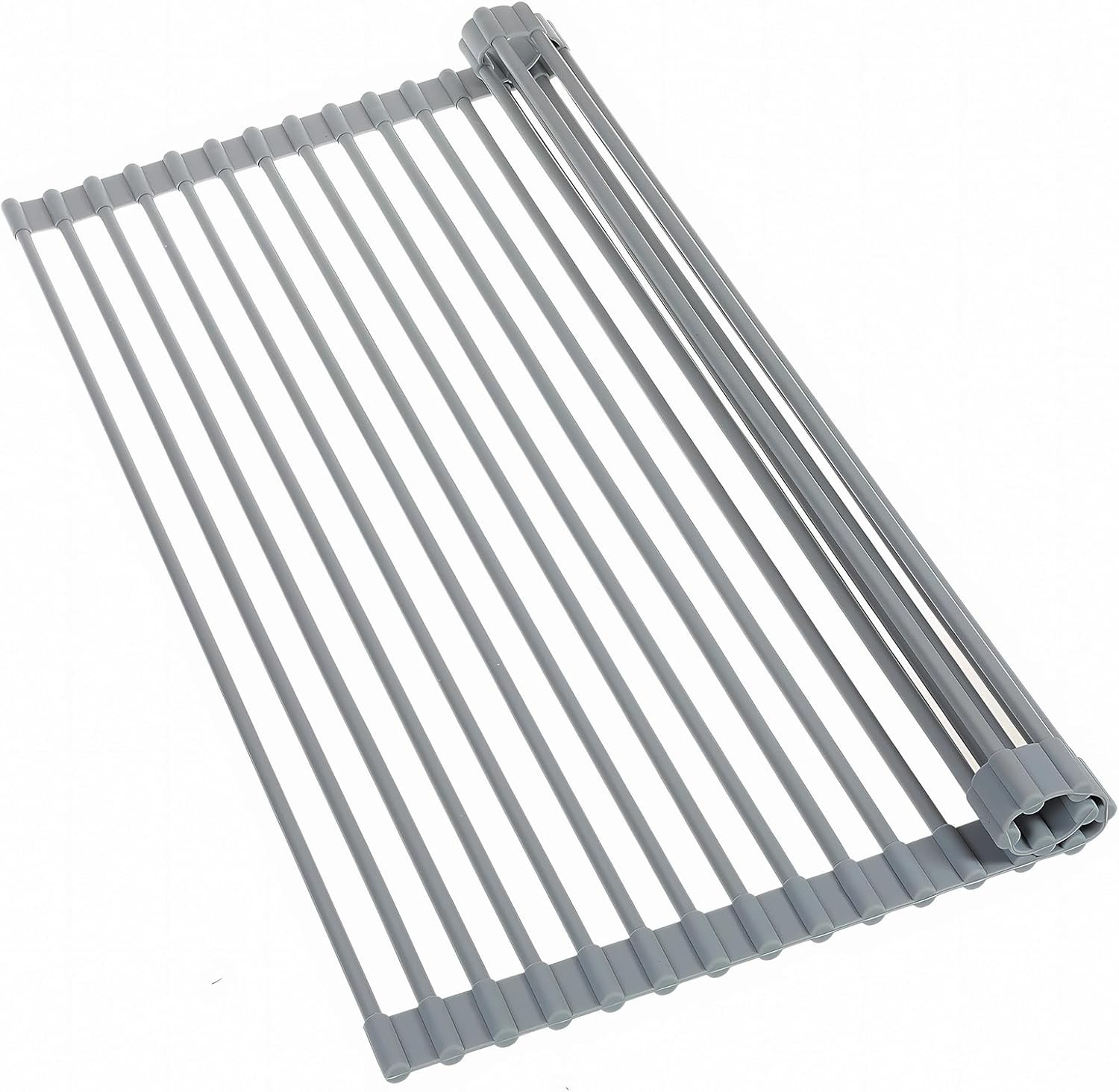 Over The Sink Dish Drying Rack, Roll up Sink Dish Drainer Rack Multipurpose Foldable Kitchen Stai... | Amazon (US)