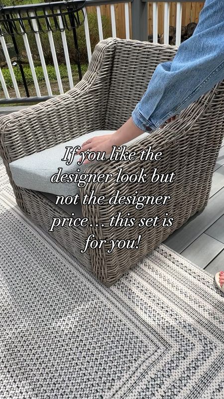 We were sooo impressed with how pretty this one is in person. The quality is so good and you wont believe the price!  

This set includes 2 chairs, a sofa, coffee table and covers. 

#homedecor 

#LTKhome