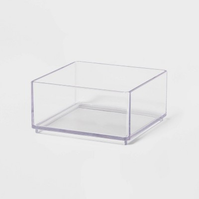 Small 4"x4"x2" Plastic Organizer Tray Clear - Brightroom™: Bathroom Acrylic Organizer Bin | Target