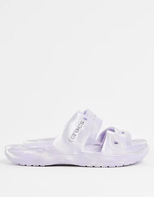 Crocs classic sandals in lavender marble | ASOS (Global)