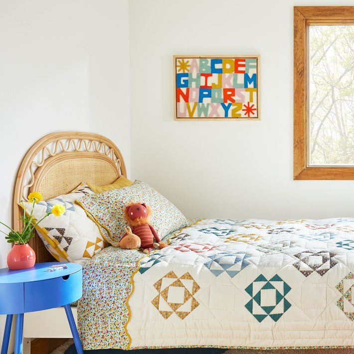 Misha & Puff Patchwork Triangle Quilt | West Elm (US)