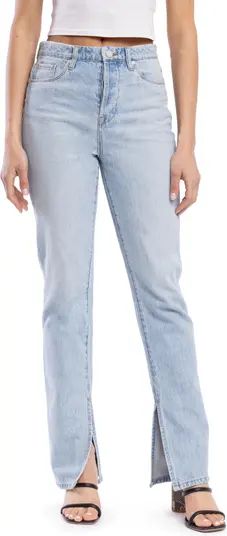Cooper Slit Hem Straight Leg Jeans | Nordstrom