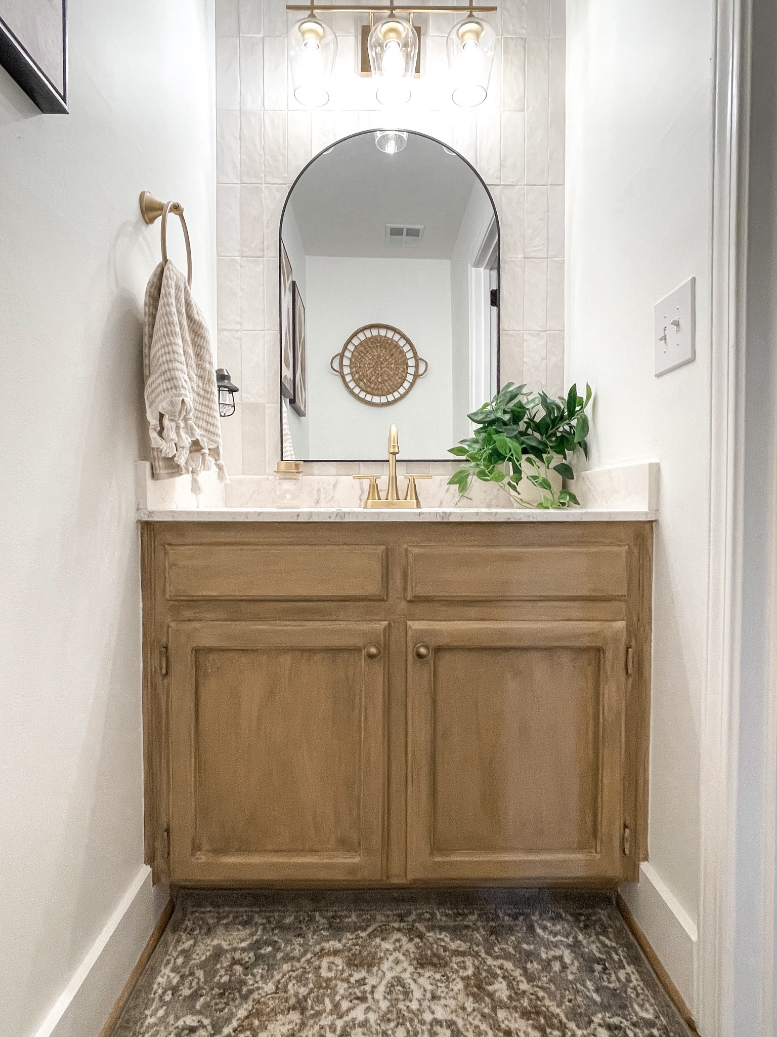 My updated powder room: 

#LTKstyletip #LTKhome #LTKfamily