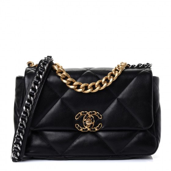 CHANEL

Lambskin Quilted Medium Chanel 19 Flap Black | Fashionphile