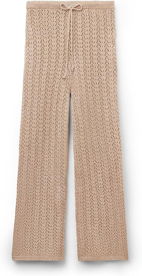 CALZEDONIA Woman's Long Crocheted Lamé Pants | Amazon (US)
