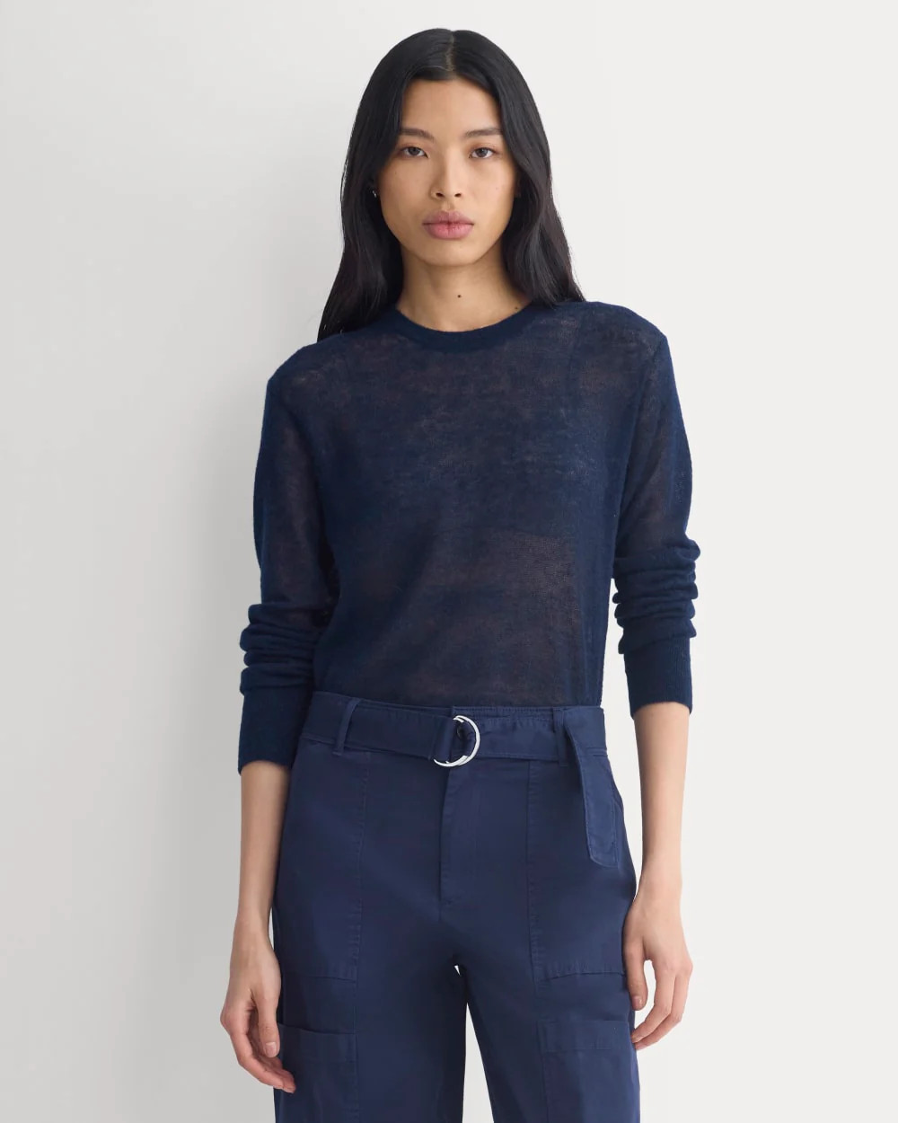 The Air Alpaca™ Relaxed Crew Top | Soft Blue | Everlane