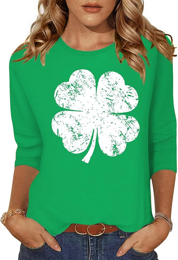 Zeagoo Women's Casual 3/4 Sleeve T-Shirts Round Neck Cute Tunic Tops Basic Tees Blouses Business ... | Amazon (US)