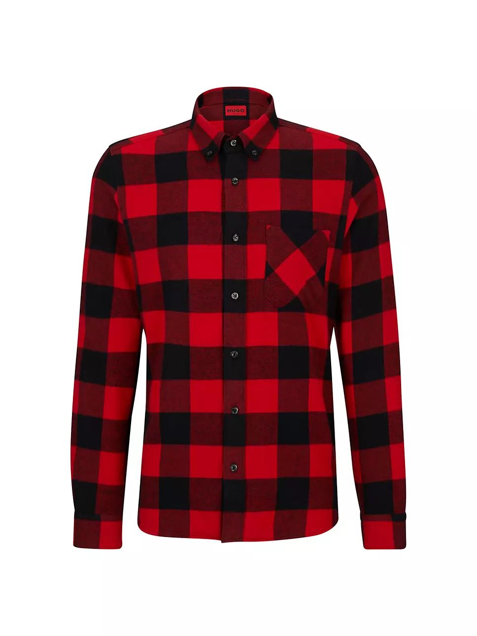 Relaxed-Fit Shirt In Checked Cotton Flannel | Saks Fifth Avenue