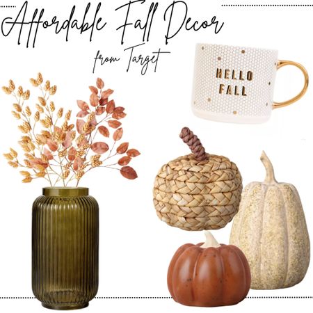 Affordable fall decor from target: ceramic pumpkins, fall stems, fall mugs 

#LTKunder50 #LTKSeasonal #LTKFind
