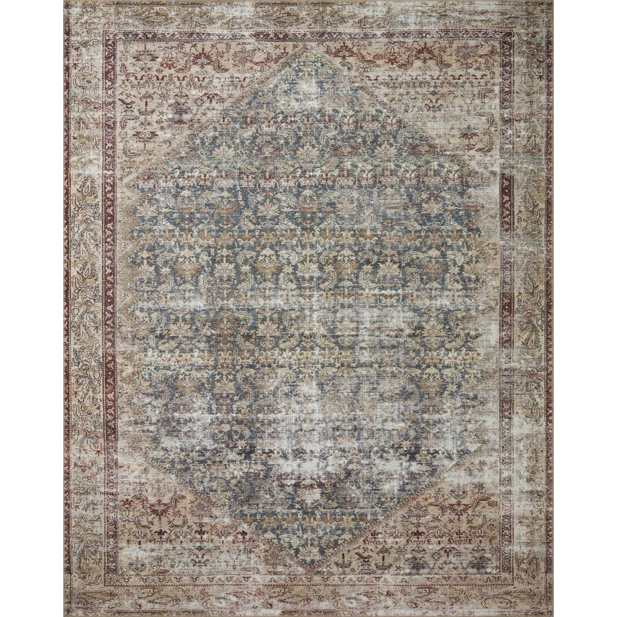 Amber Lewis x Loloi Georgie Teal / Antique Area Rug | Wayfair North America