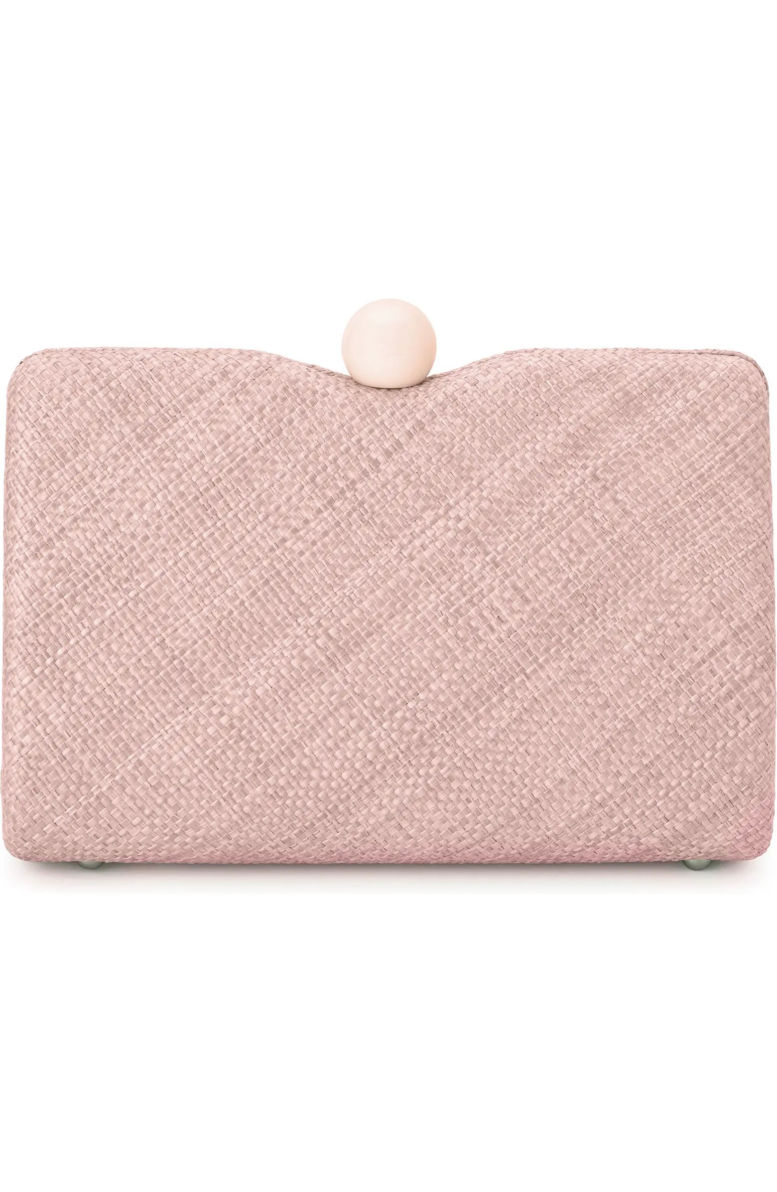 Cece Straw Woven Box Clutch | Nordstrom