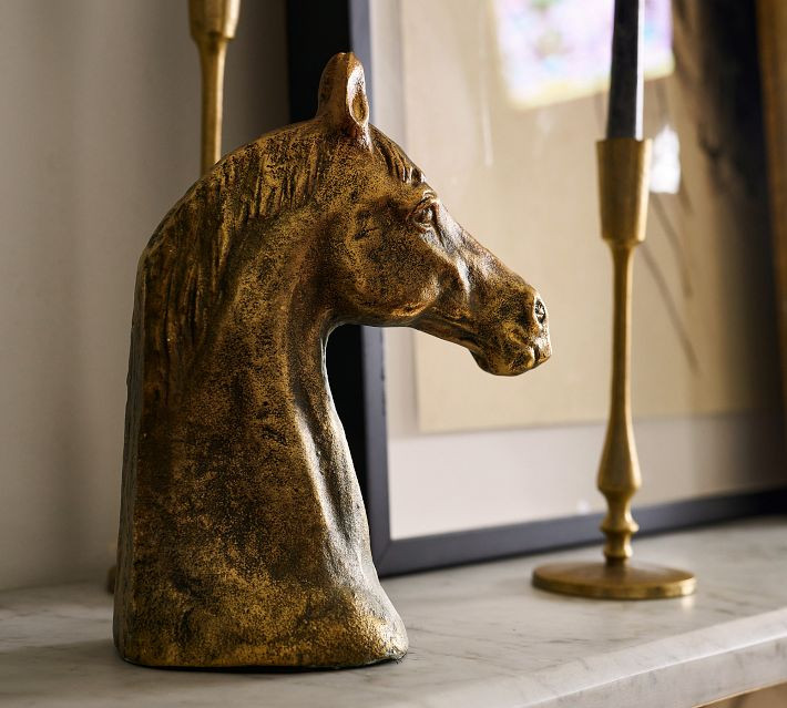 Antique Brass Horse Head | Pottery Barn (US)