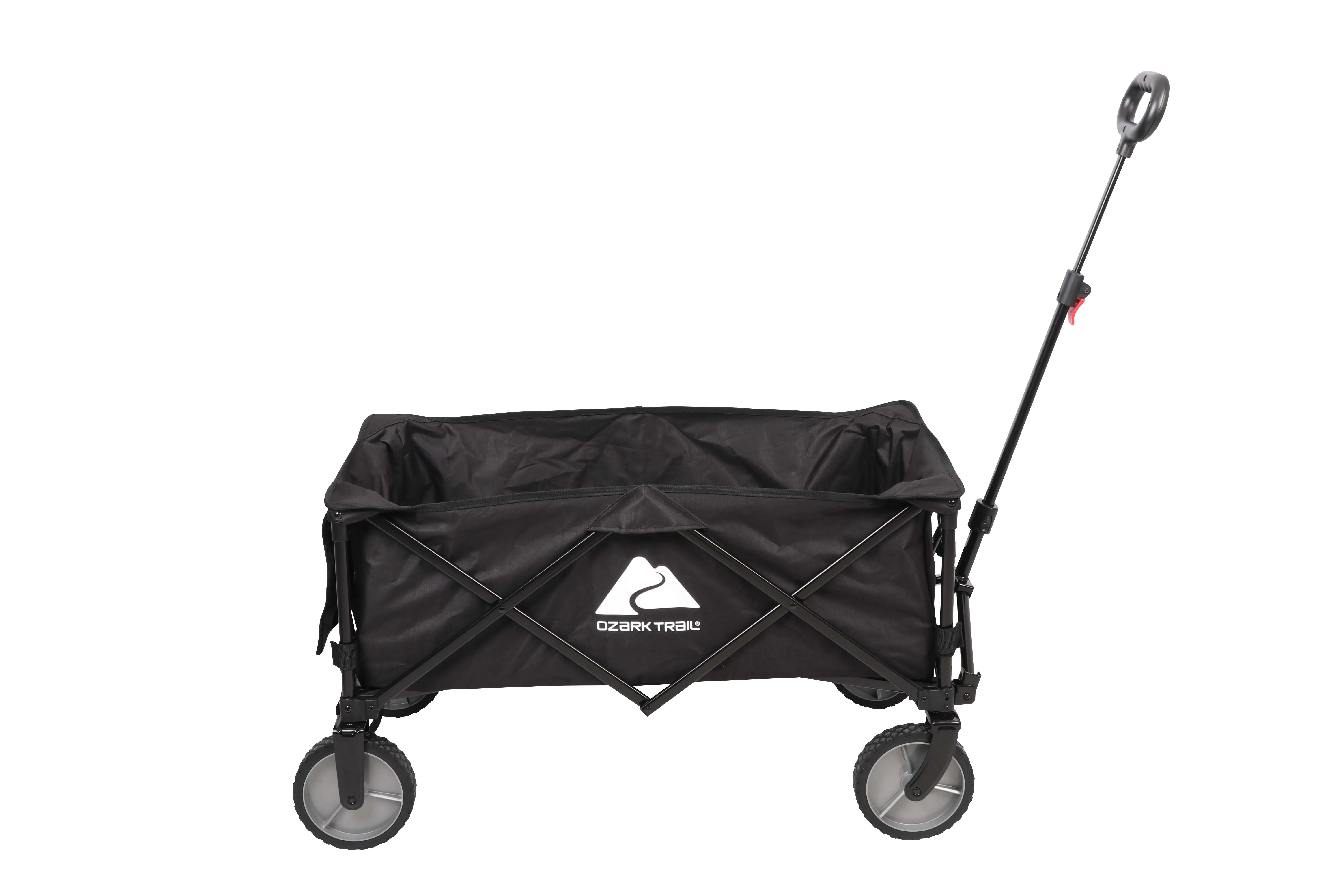 Ozark Trail Folding Multipurpose Camp Wagon Cart, Black | Walmart (US)