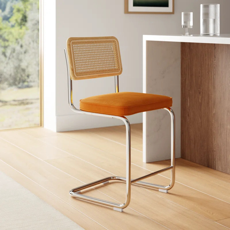 Walsh Velvet Bar & Counter Stool | Wayfair North America