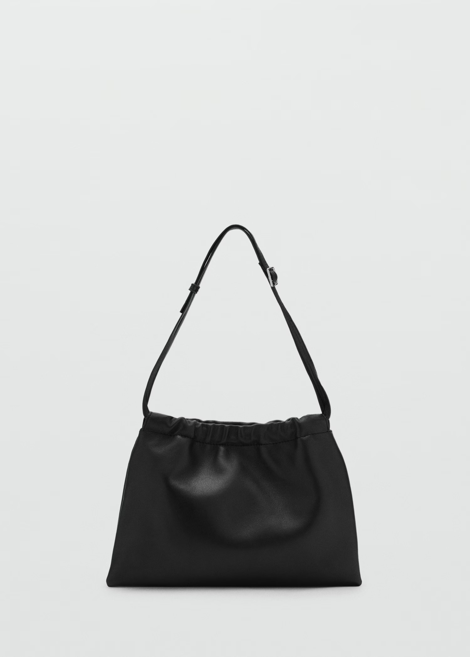 Sack-style leather bag | Mango (US/MX/AU)