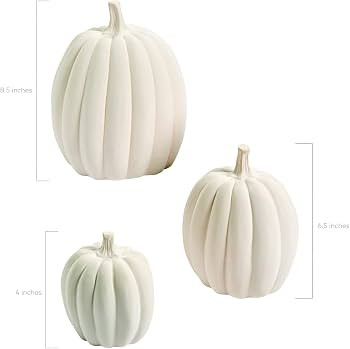 Fun Express DIY White Pumpkins for Decorating - Create Your Own Halloween Decor with 3 Different ... | Amazon (US)
