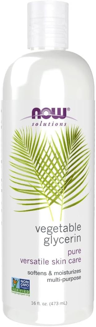 NOW Foods Solutions, Vegetable Glycerin, 100% Pure, Versatile Skin Care, Softening and Moisturizi... | Amazon (US)