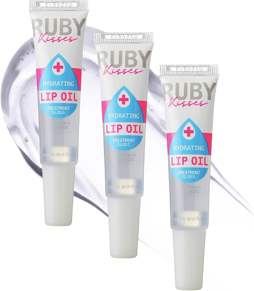 Ruby Kisses Hydrating Lip Gloss Clear Hydrating Lip Gloss (3 PACK) | Amazon (US)