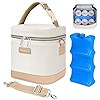 Mancro Breastmilk Cooler Bag with Ice Pack, Fits 6 Baby Bottles Up to 9 Ounce Insulated Baby Bott... | Amazon (US)