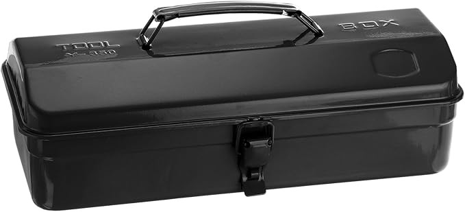 HARFINGTON Tool Box 14.2" Portable Steel Tool Box Hip Roof Style with Metal Latch Closure Tool Ch... | Amazon (US)