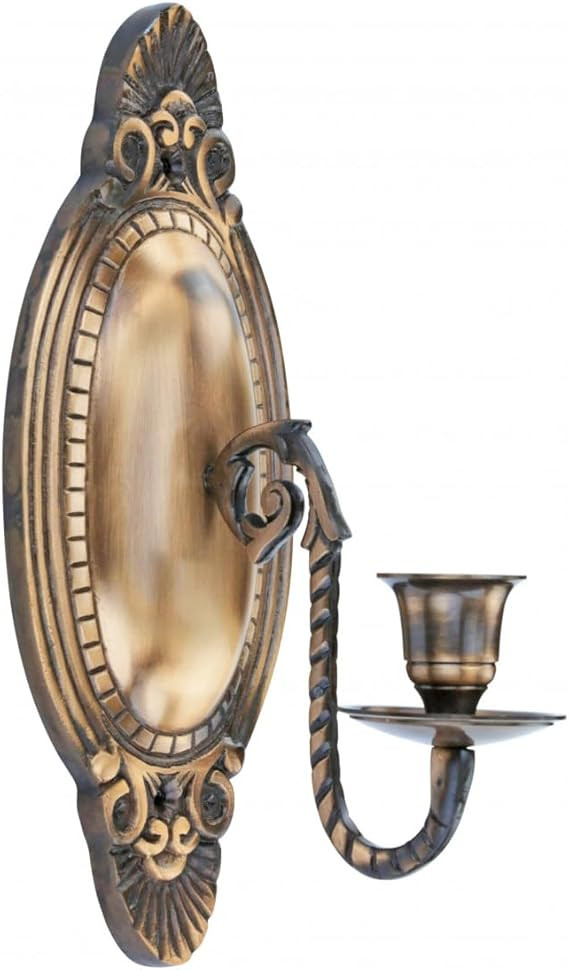 Renovator's Supply Antique Brass Wall Sconce Candle Holder Victorian Vintage Design | Amazon (US)