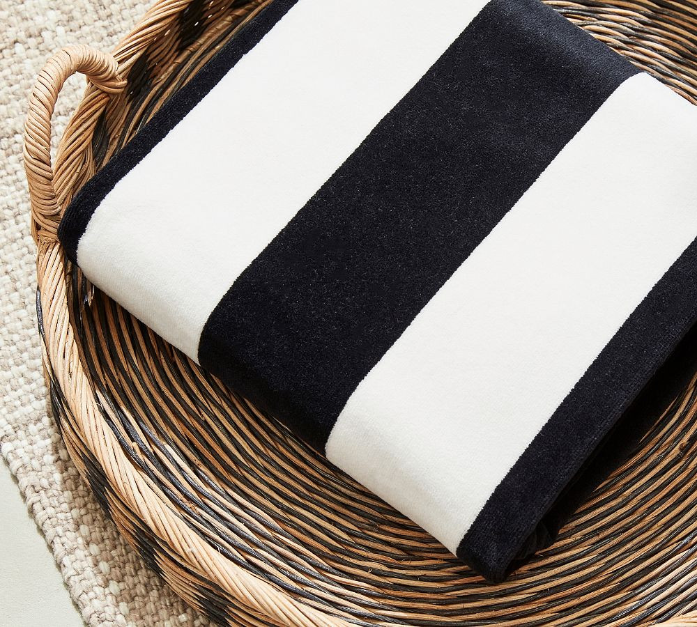 Classic Awning Striped Beach Towel | Pottery Barn (US)