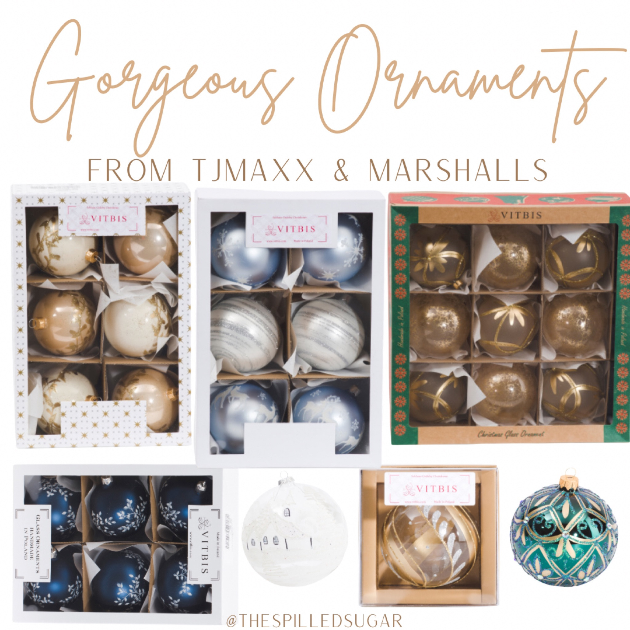The prettiest ornaments from Tjmaxx and Marshall’s!

Gold ornaments, Marshall’s finds, Tjmaxx finds, blue ornaments, green ornaments, white ornaments, Christmas decor, Christmas tree decor, large ornaments 

#LTKHoliday #LTKSeasonal #LTKHome