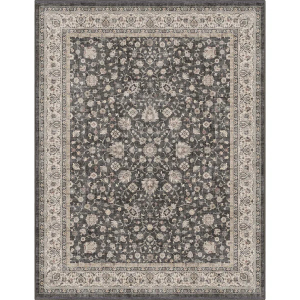 Dyrk Rome Vintage Oriental Persian Black Rug | Wayfair North America