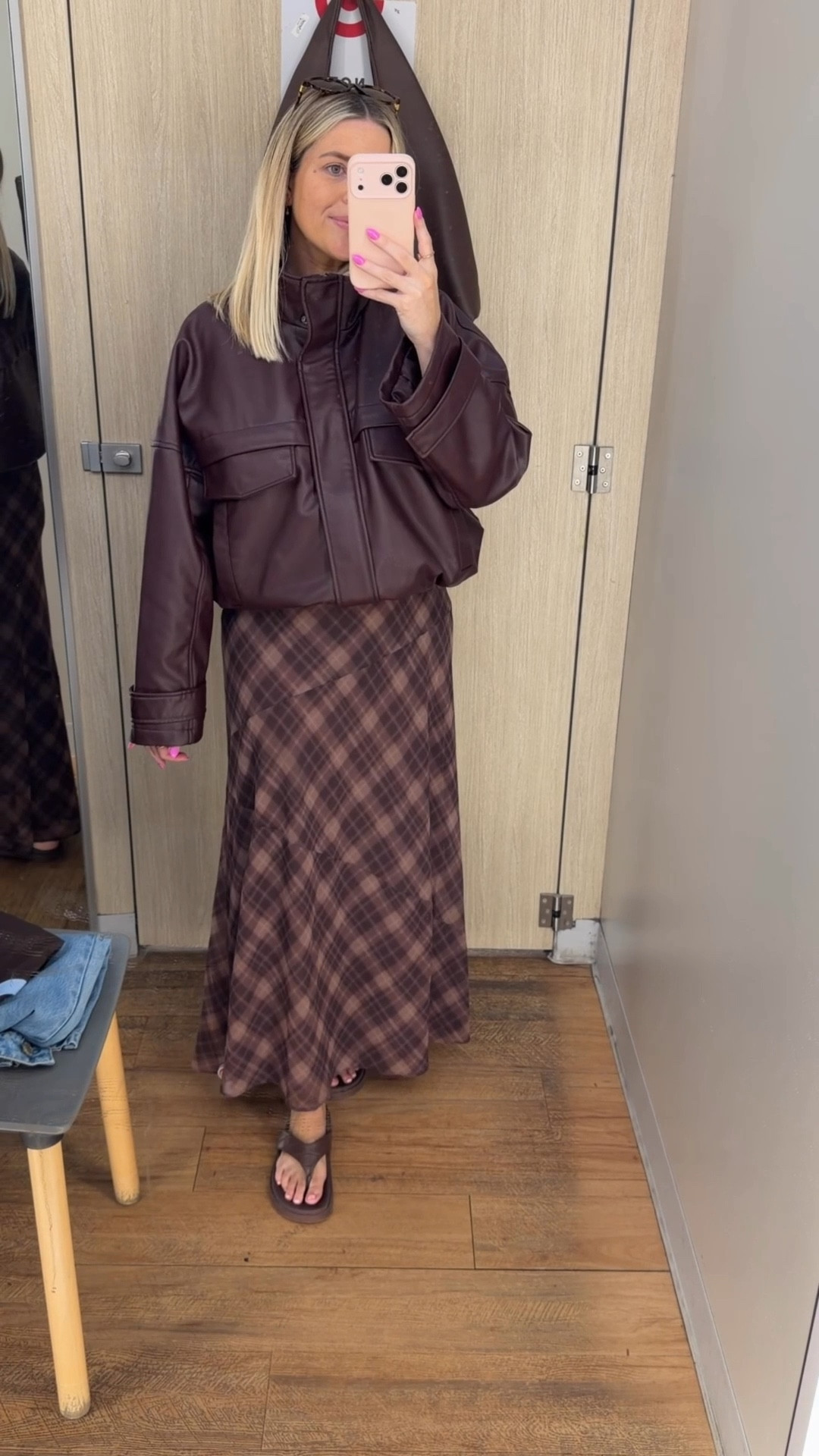 Back for another round of Buy or Buy at Target 🤍🍂 and honestly… they can do no wrong. So many gorgeous trans-seasonal pieces perfect for stepping into A/W — I wanted everything again. 

SIZES:
Leather jacket S/M
Skirt 12 
Burgundy knit M
Bomber jacket S/M
Trench S/M
Shirts 8
Vest 10
Navy coat 10
Denim jacket 10
Suede skirt 10
Brown check skirt 10
Cargo pants 10

#LTKaustralia #LTKautumn #LTKstyletip