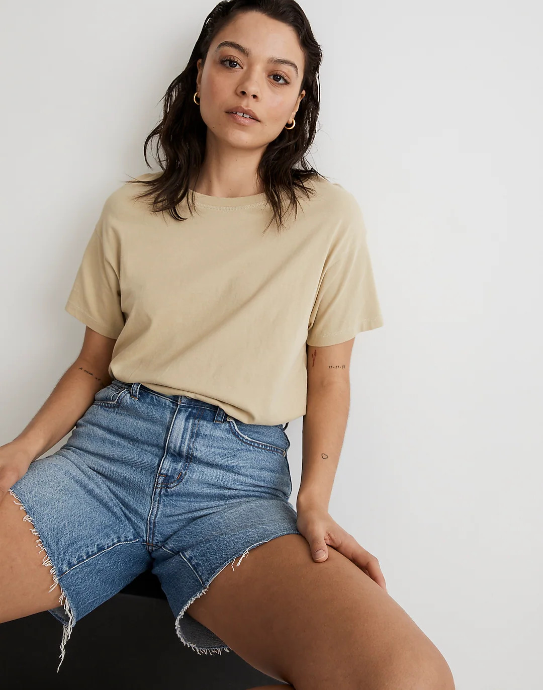 Softfade Cotton Oversized Tee | Madewell
