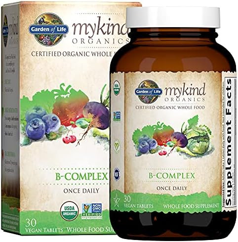 Garden of Life mykind Organics Vitamin B Complex Once Daily, 30 Tablets, Vegan B Complex Vitamins... | Amazon (US)