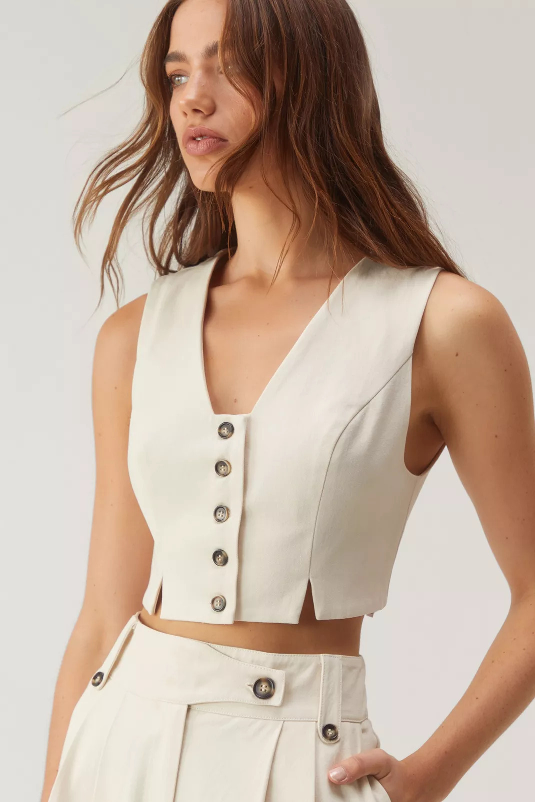 Tailored Button Down Vest | Nasty Gal US