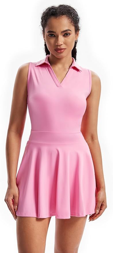 Blaosn Flowy Athletic Dress for Women Workout Golf Tennis Mini Dresses with Pockets Shorts Cute C... | Amazon (US)
