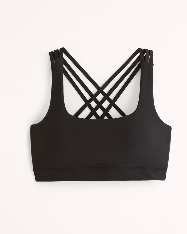YPB sculptLUX Strappy-Back Squareneck Bralette | Abercrombie & Fitch (US)