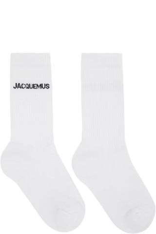 White Le Papier 'Les Chaussettes Jacquemus' Socks | SSENSE