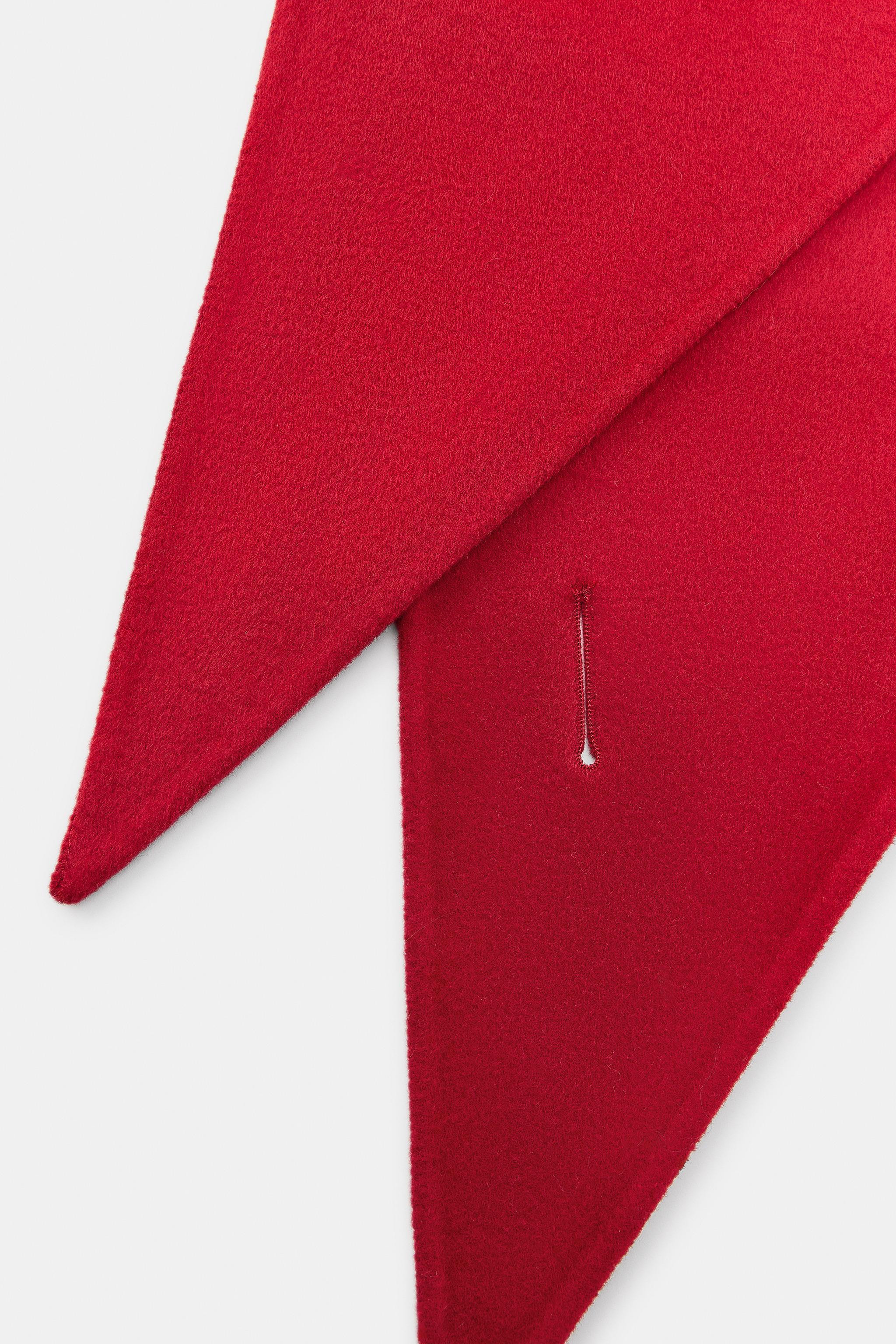 TRIANGULAR WOOL BANDANA | Zara UK