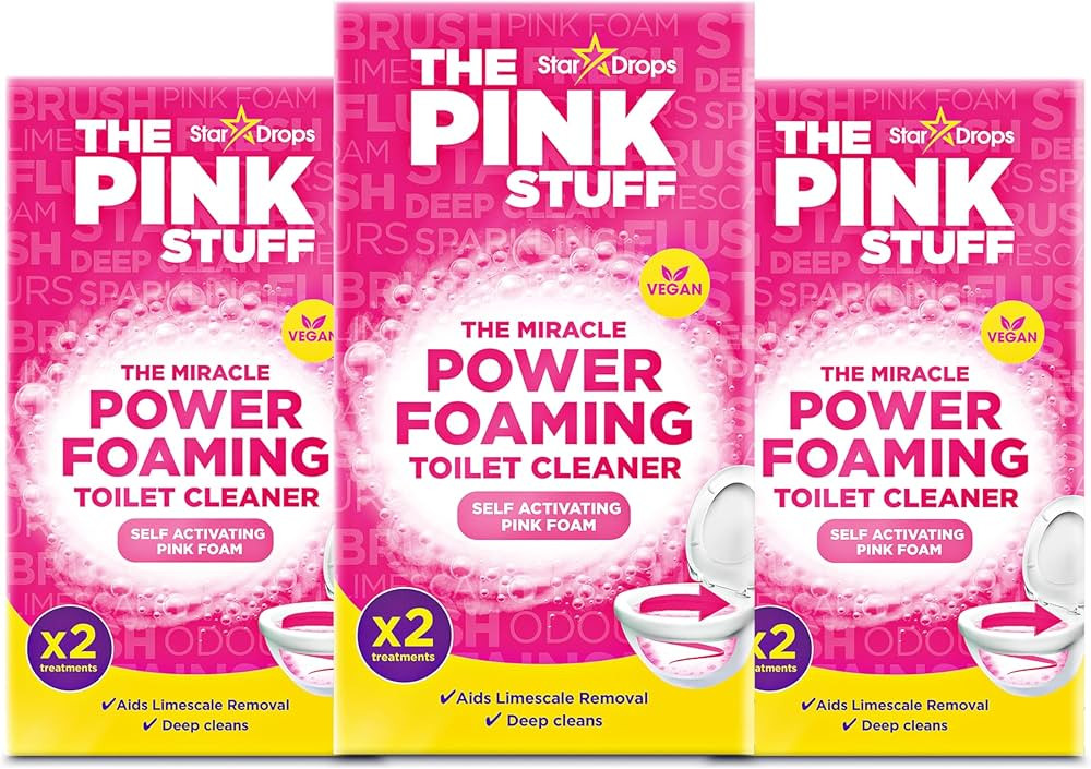 Stardrops The Pink Stuff Miracle Power Foaming Toilet Cleaner – Self-Activating Formula for Dee... | Amazon (US)