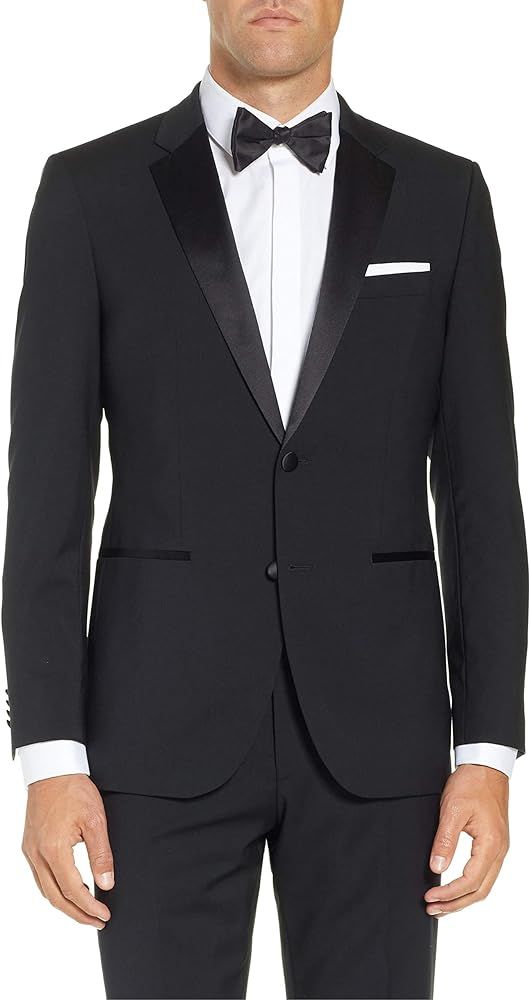 Adam Baker Men's Classic & Slim Fit Two-Piece Formal Tuxedo Suit - Available in Many Sizes & Colo... | Amazon (US)