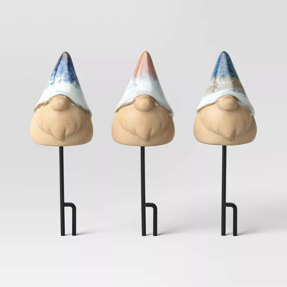 Traditional 3pk Ceramic Gnome Pot Stake - Threshold™ | Target