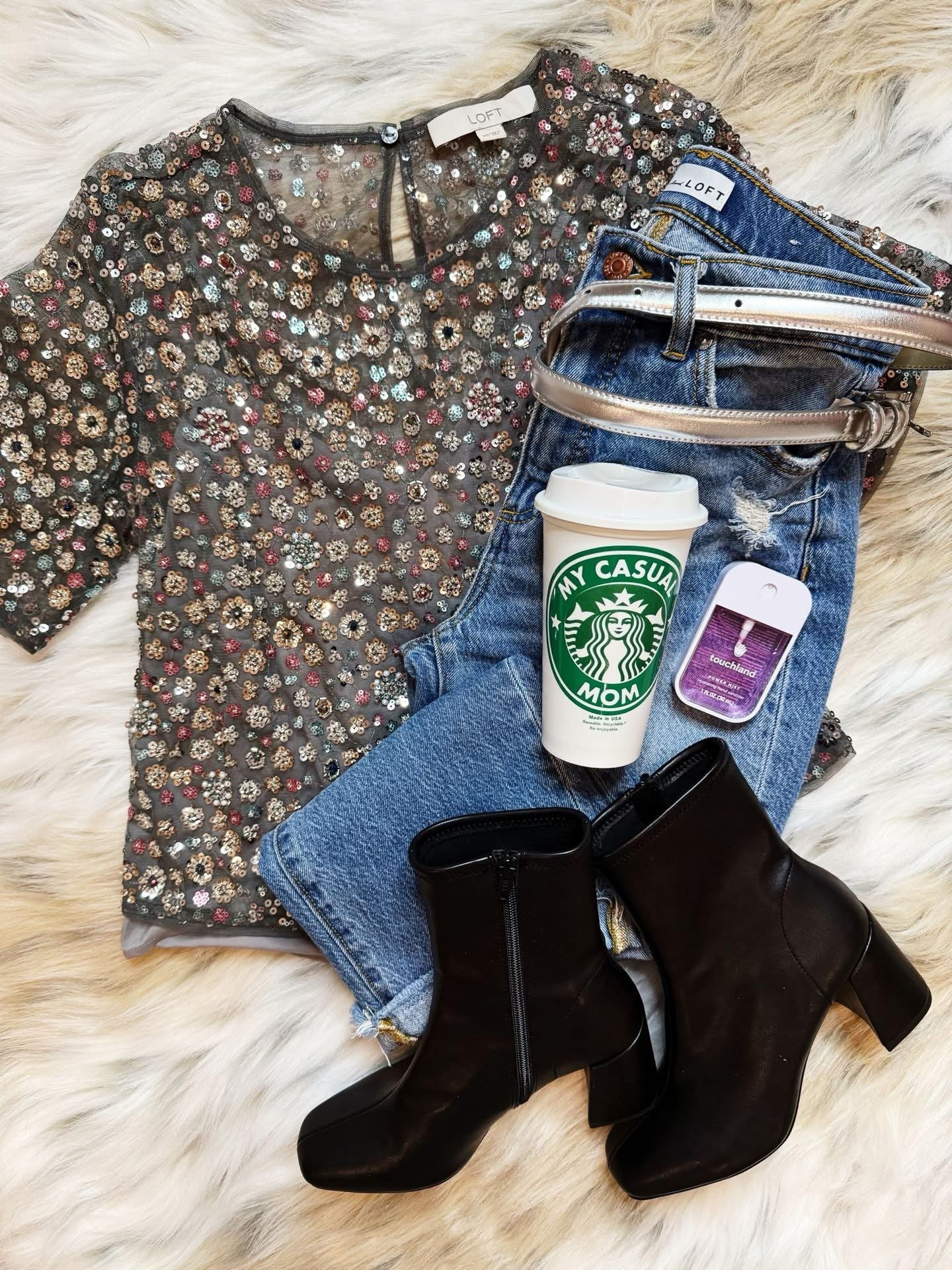 Happy #flatlayfriday 

Whew, made it through the week! 

This fun party top was one I couldn’t resist 🎄
Perfect for new years or any fun occasion! 50% OFF now! 

Dropping 🔗👇 

#LTKdayinmylife #LTKGiftGuide #LTKHoliday