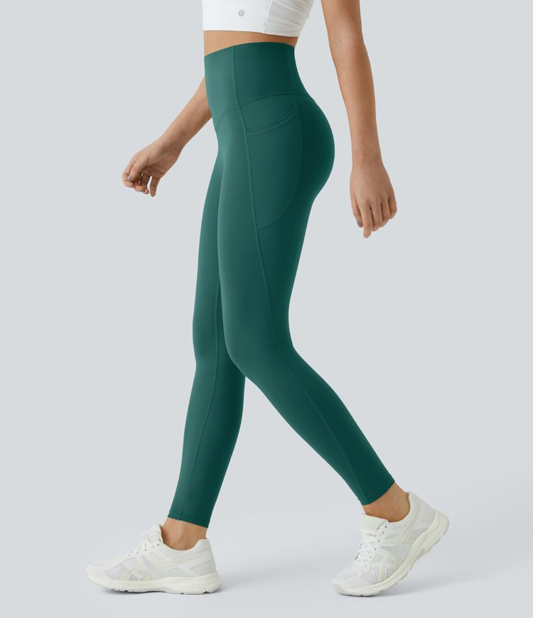 Damen SoCinched - Formende UltraSculpt-Leggings mit hohem Bund, Bauchkontrolle und Seitentaschen ... | Halara - DE