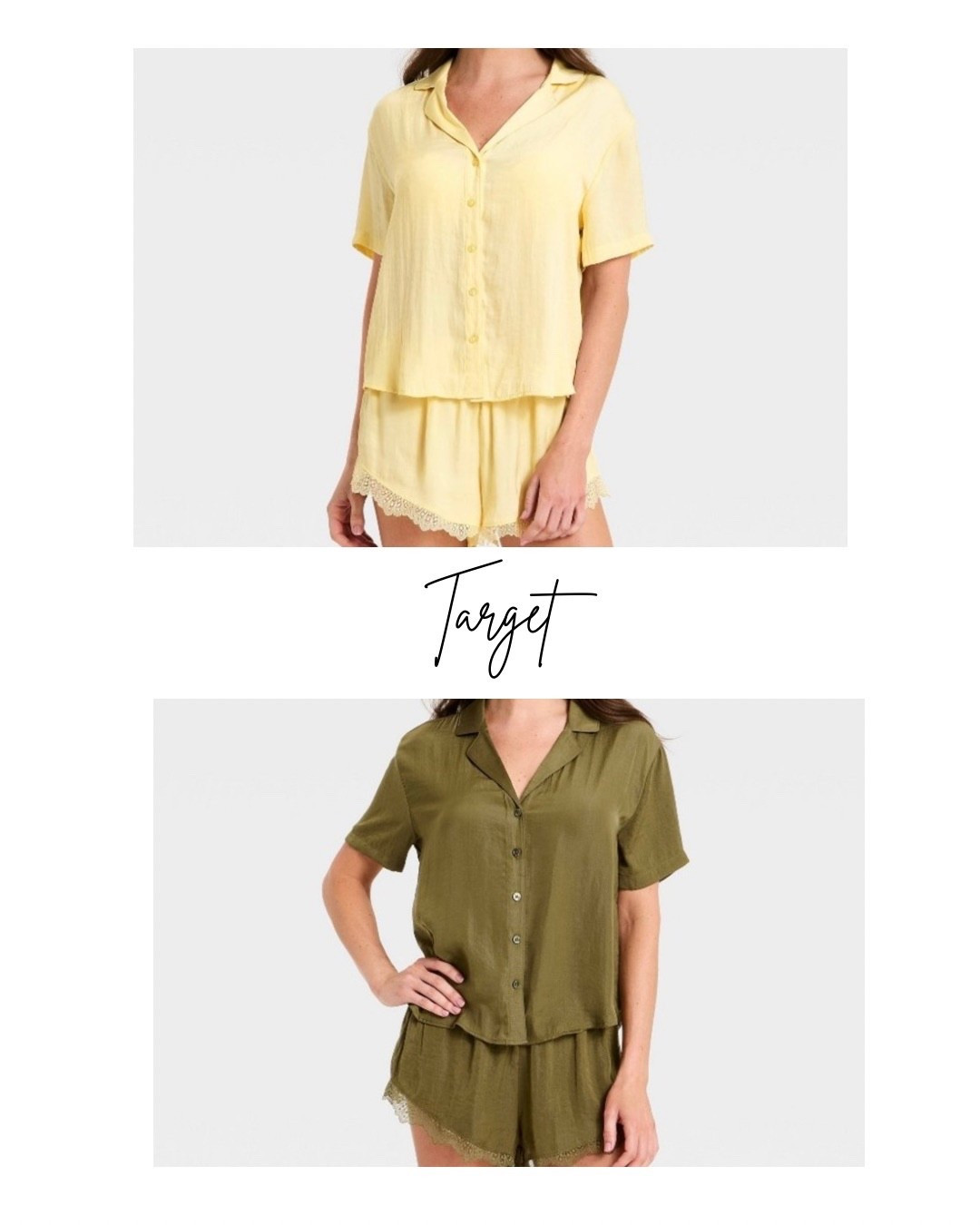 New at Target

Women's Luxury Collection Satin Notch Collar Top and Lace Trim Shorts Pajama Set 

Target Style

#LTKMidsize #LTKOver40