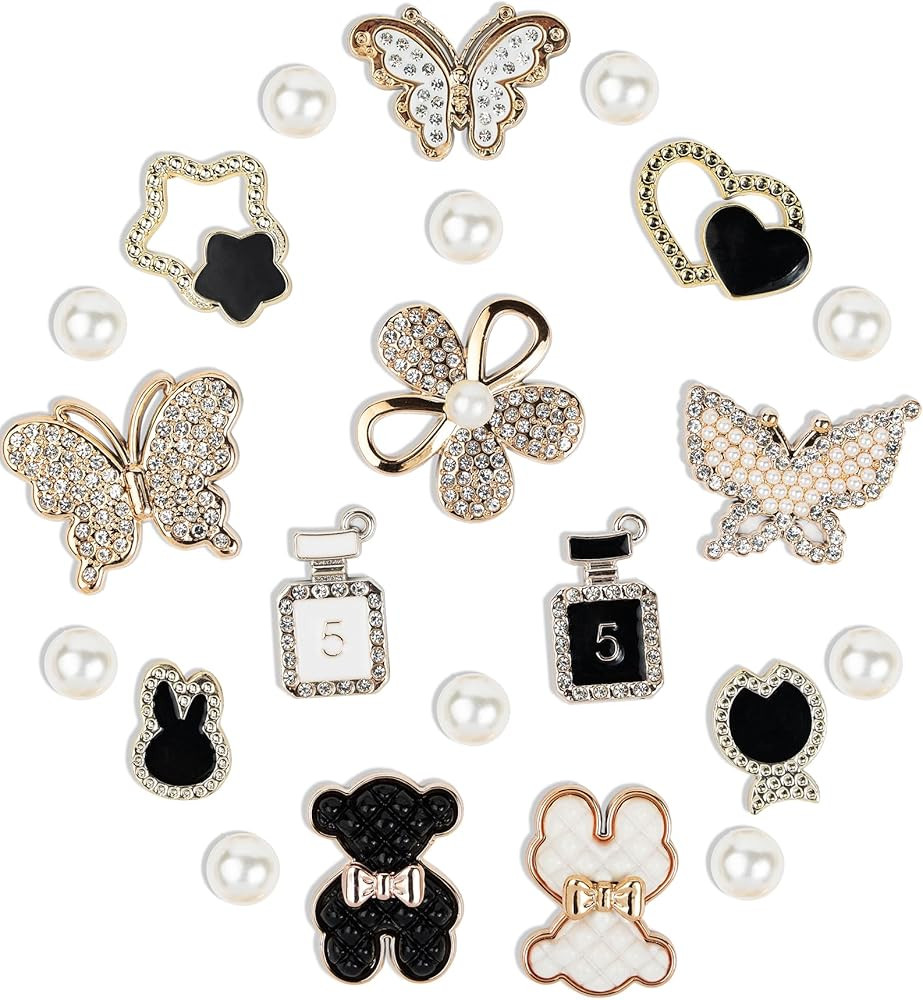 Mon Caramel Bling Shoe Charms Butterfly Charm for Shoe,Luxury Jewel Charms for Women Girls Gifts ... | Amazon (US)