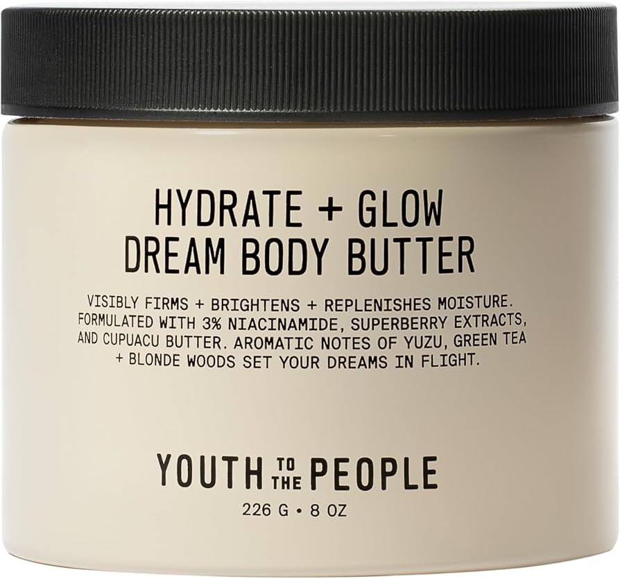 Youth To The People Superberry Hydrate + Glow Dream Body Butter - 3% Niacinamide + Jojoba Oil, Sh... | Amazon (US)
