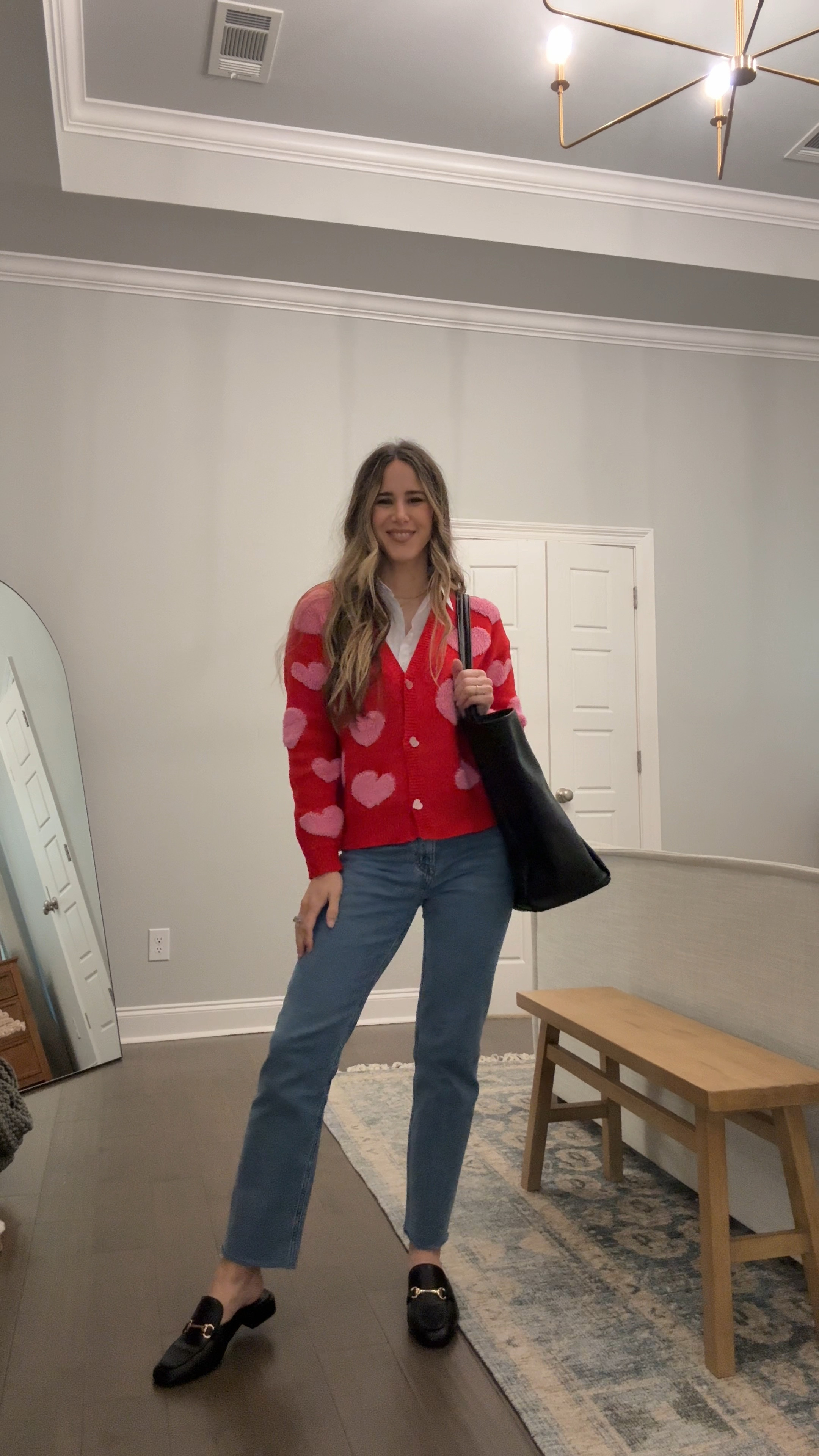 Work casual Friday valentines inspired OOTD 
Everything runs TTS 

#jeans #pinkhaven #work 


#LTKStyleTip #LTKWorkwear #LTKMostLoved