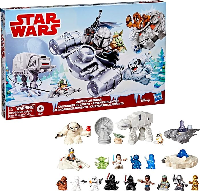 STAR WARS Advent Calendar, 24 Pieces Including Micro Figures & Vehicles, Countdown Calendar, Surp... | Amazon (US)
