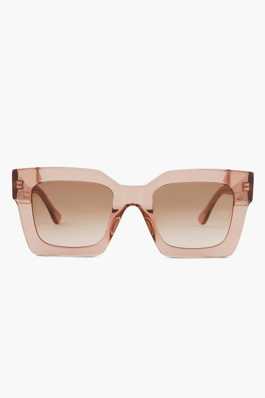 Stone Taupe Rose Gradient Dani Sunglasses | Tuckernuck (US)