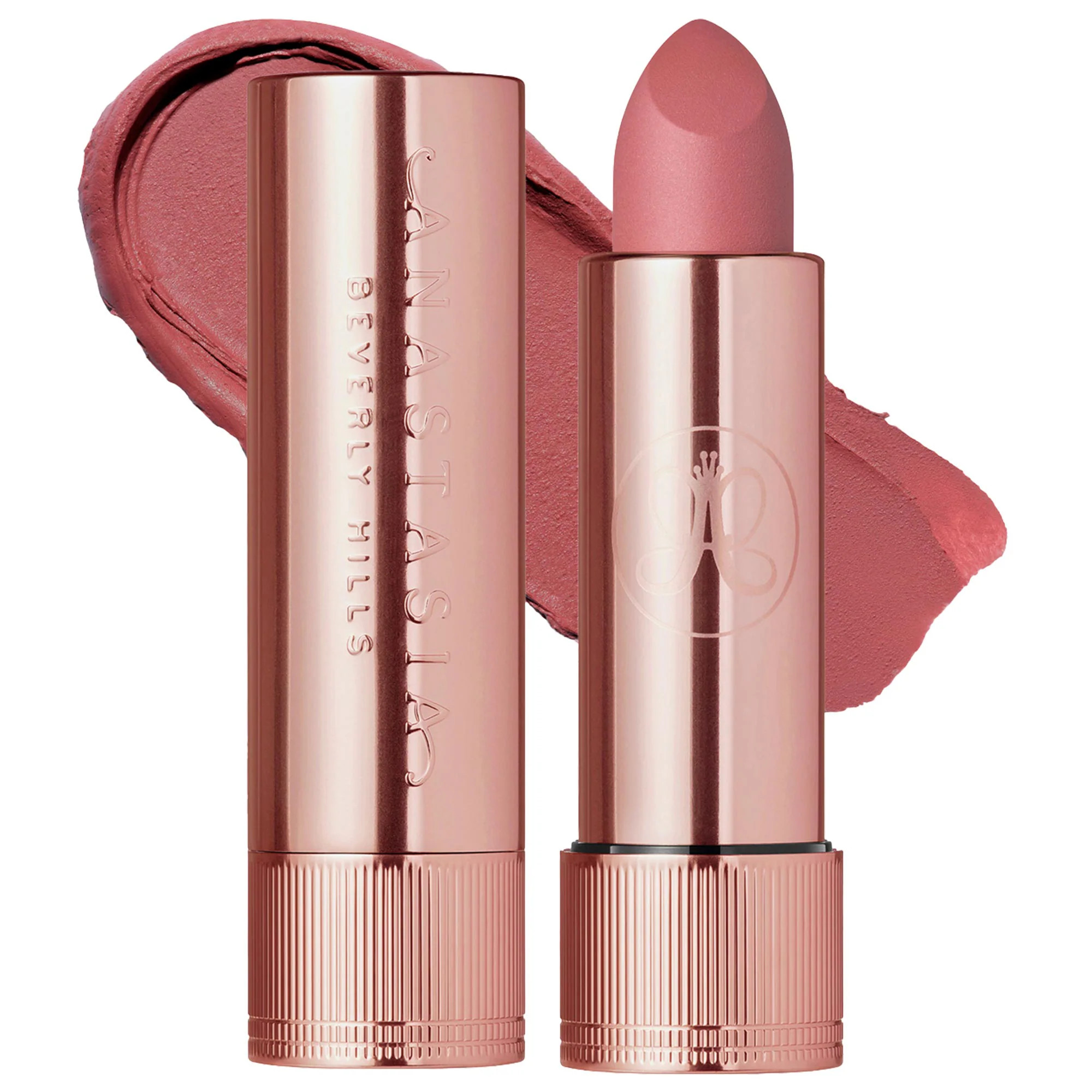 Anastasia Beverly Hills Full-Pigment Matte & Satin Velvet Lipstick Hush Rose 0.10 oz/3 g | Sephora (US)