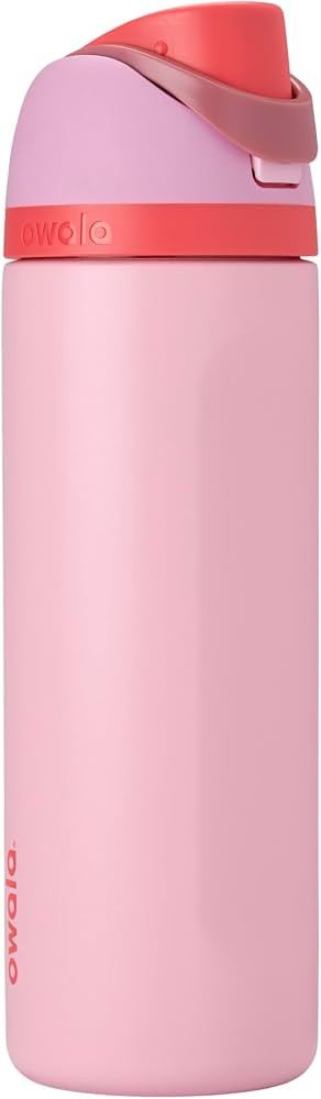 Owala FreeSip Stainless Steel Water Bottle 24 oz Angel Food Cake | Amazon (US)
